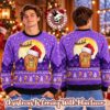 Crown Royal Pine Tree Forest Snowflakes Purple Christmas Ugly Sweater Crown Royal Pine Tree Forest Snowflakes Purple Christmas Ugly Sweater