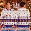 Crown Royal Santa Claus Sleigh Purple Christmas Ugly Sweater