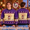 Crown Royal Whisky Big Logo With Snowflakes Pattern In Red And Purple Holiday Ugly Sweater 2026