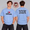 Deftones Sick New World Texas 2026 Merch Fort Worth TX October 24 2026 Texas Map T-Shirt