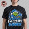 Green Bay Packers Grinch I Hate Everybody Except Packers NFL Fans Christmas Gift Holiday T-Shirt