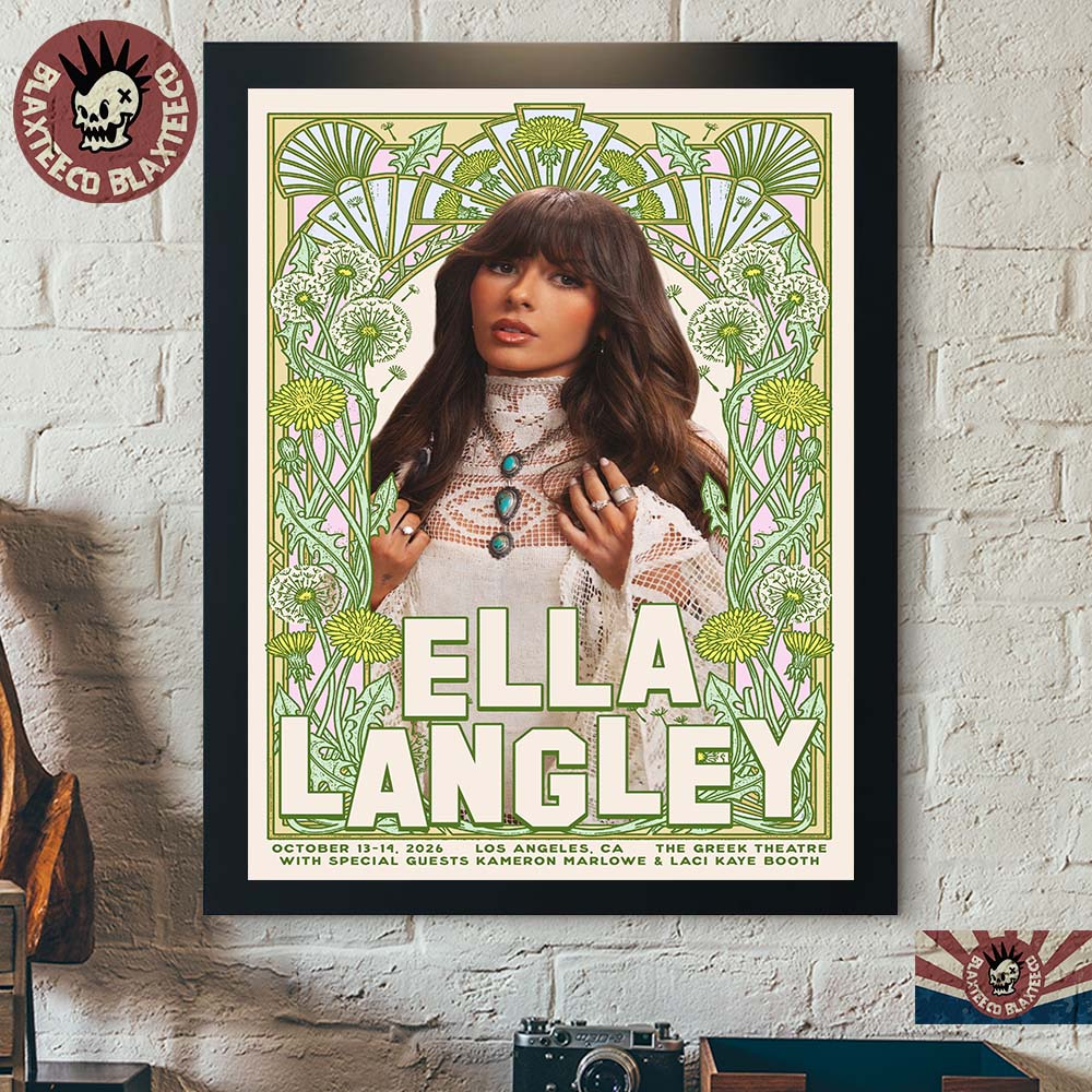 Ella Langley Los Angeles CA 2026 Event Poster Live At The Greek Theatre October 13 14 2026 Home Decor Poster Canvas Ella Langley Los Angeles CA 2026 Event Poster Live At The Greek Theatre October 13 14 2026 Home Decor Poster Canvas