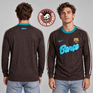 FC Barcelona X Goft Wang X Nike Leopard Long Sleeve Jersey