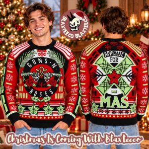 Guns N Roses Appetite For Xmas Holiday Christmas Jumper 2026 Ugly Sweater