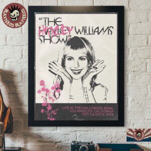 Hayley Williams The Hayley Williams Show Hollywood Bowl 2026 Exclusive Poster Los Angeles CA Oct 5-6 2026