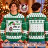 Heineken Letter Holiday Theme Green Ugly Christmas Sweater