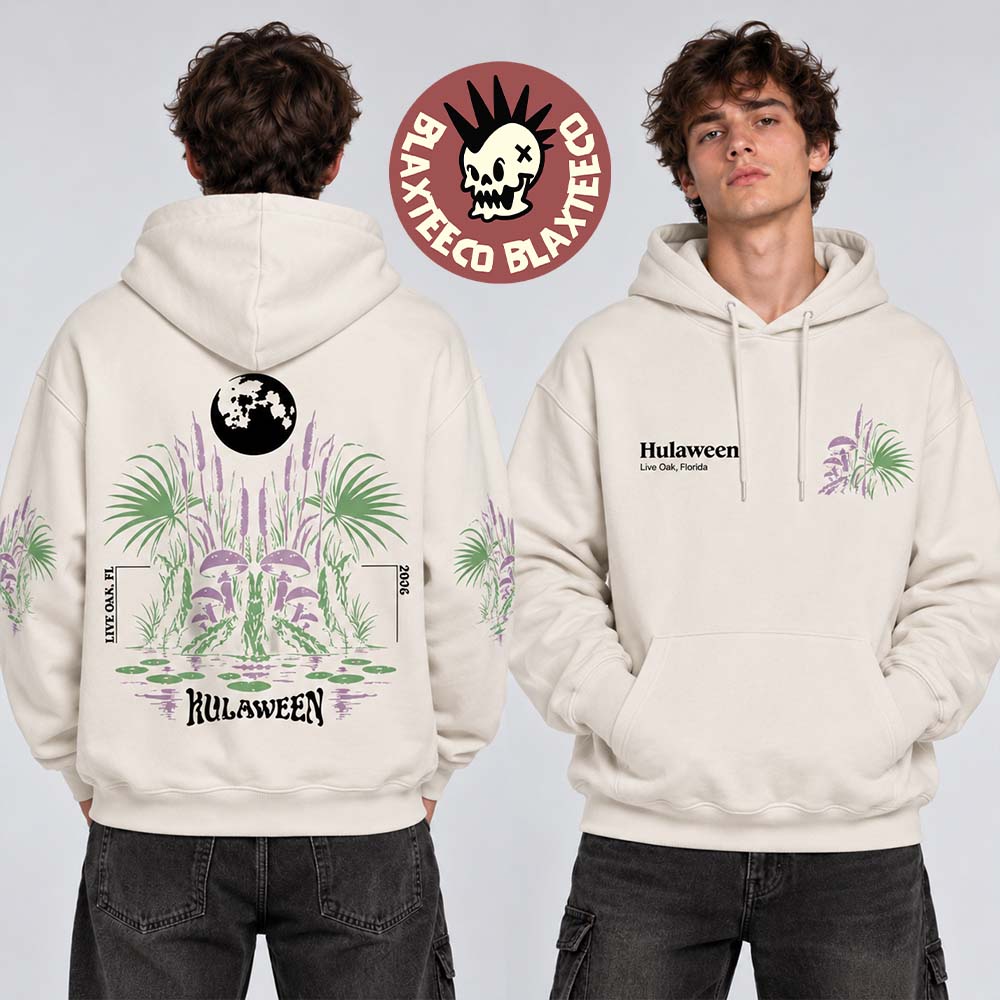 Hullaween 2026 Festival Event Merch Live Oak Florida October 22-25 2026 Mushroom White Hoodie Hullaween 2026 Festival Event Merch Live Oak Florida October 22-25 2026 Mushroom White Hoodie