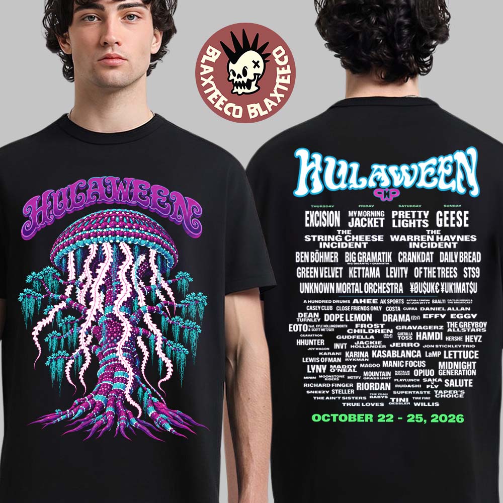 Hullaween 2026 Festival Merch Event Tee By Bioworkz Live Oak Florida October 22-25 2026 Spirit Tree T-Shirt Hullaween 2026 Festival Merch Event Tee By Bioworkz Live Oak Florida October 22-25 2026 Spirit Tree T-Shirt