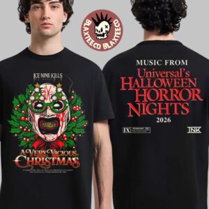 Ice Nine Kills A Very Vicious Christmas 2026 Art The Clown Two Sided T-Shirt