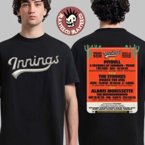 Innings Festival 2027 Lineup At Temple Beach Park Tempe AZ On February 26-28 2027 Two Sided T-Shirt