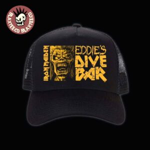 Iron Maiden Eddie’s Dive Bar 2026 Run For Your Lives Tour Merch Trucker Hat