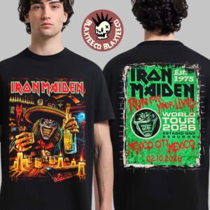 Iron Maiden Mexico City 2026 Event Tee Live At Estadio GNP Seguros On October 2 2026 T-Shirt