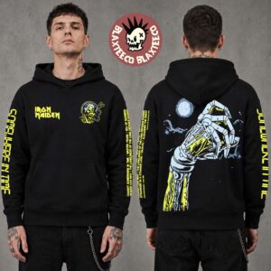 Iron Maiden Somewhere In Time 40th Anniversary Collection Cyborg Hand Hoodie