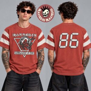 Iron Maiden Somewhere In Time 40th Anniversary Collection Vintage 86 Red T-Shirt