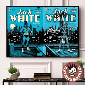 Jack White Nashville TN 2026 Night 1 And 2 Combined Gig Poster Live At The Truth October 9 And 10 2026 Landscape Poster