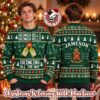 Jameson Irish Christmas Lights Reindeer Snowy White Holiday Ugly Sweater