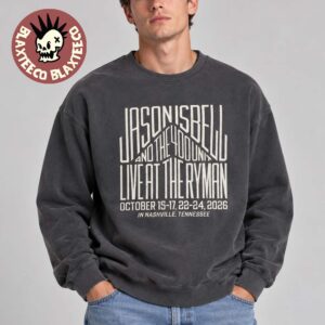 Jason Isbell And The 400 Unit Six Nights At The Ryman 2026 Event Merch Nashville TN October 15-17 And 22-24 2026 Vintage Sweater