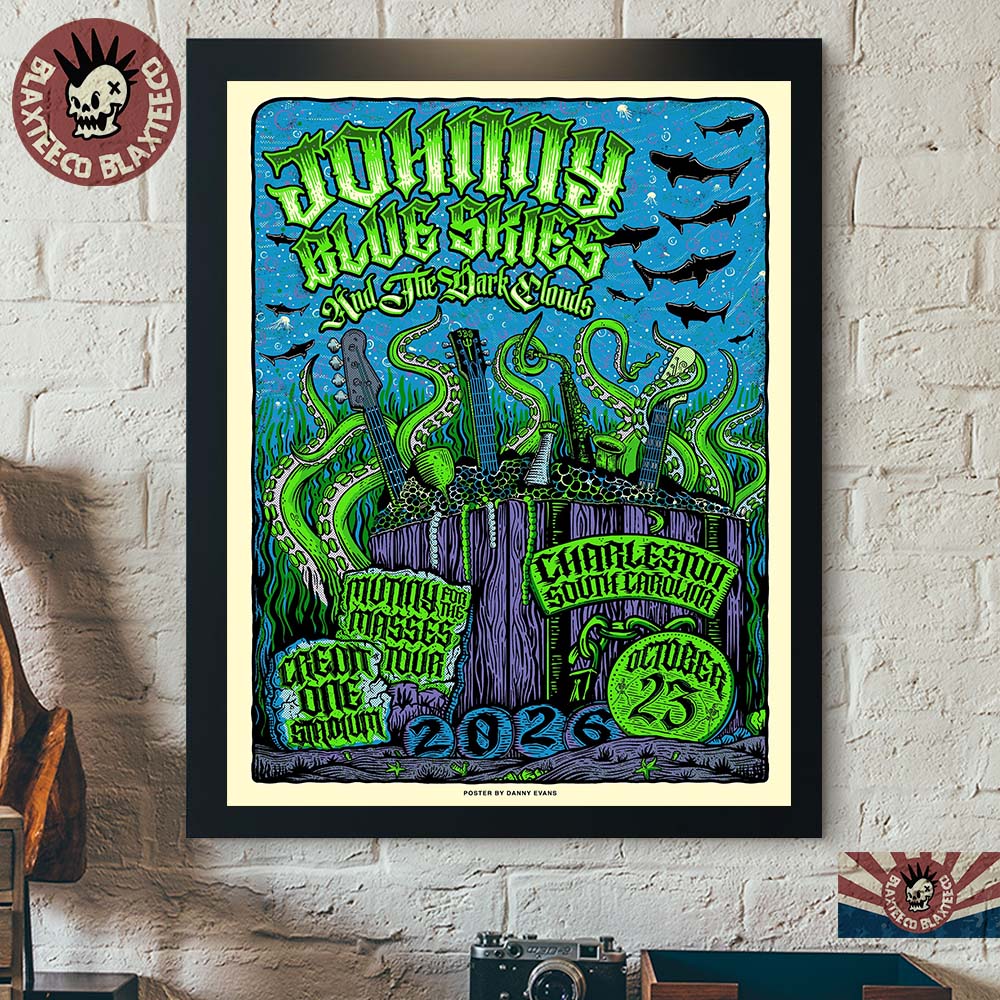 Johnny Blue Skies Charleston SC Event Poster 2026 Live At Credit One Stadium October 23 2026 Decor Poster Canvas Johnny Blue Skies Charleston SC Event Poster 2026 Live At Credit One Stadium October 23 2026 Decor Poster Canvas