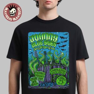 Johnny Blue Skies Charleston SC Event Poster 2026 Live At Credit One Stadium October 23 2026 Unisex T-Shirt