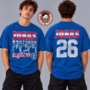 Jonas Brothers Buffalo NY City Tee 2026 Live At Keybank Center October 20 2026 Burning Up All Over Again T-Shirt