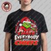Las Vegas Raiders Grinch I Hate Everybody Except Raiders NFL Fans Christmas Gift Holiday T-Shirt