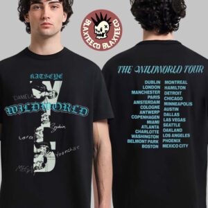 Katseye The Wildworld Tour 2026 Merch Black Routing T-Shirt