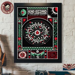 King Gizzard And The Lizard Wizard Sydney NSW Australia 2026 Event Poster 14 October 2026 Home Decor Poster Canvas