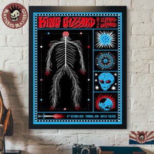 King Gizzard And The Lizard Wizard Thirroul NSW Australia 2026 Event Poster Live At Anita’s Theatre 13 October 2026 Poster Canvas