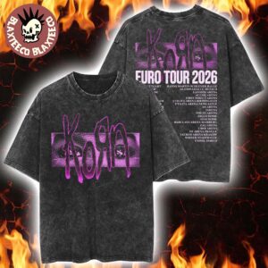 Korn Follow The Leader Euro Tour 2026 Merch Schedule Dates Vintage Washed Tee