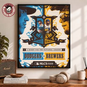MLB Los Angeles Dodgers Vs Milwaukee Brewers NLCS 2026 Matchup Head To Head A Quest For The National League Poster Canvas