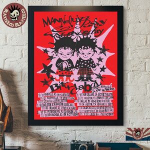 Mannequin Pussy And Wednesday The Bitch Cabal Tour 2026 Merch Poster Canvas