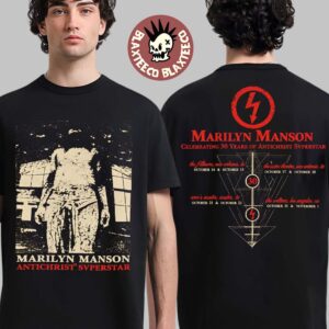 Marilyn Manson Antichrist Superstar 30th Anniversary 2026 Merch Dates Back Two Sided T-Shirt