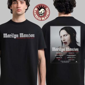 Marilyn Manson Australian Tour 2027 Schedule Dates Two Sided T-Shirt