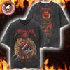 Metallica Life Burns Faster 2026 2027 Las Vegas Merch Tee Live At Sphere Tour Dates Demon Skull Vintage Washed Tee