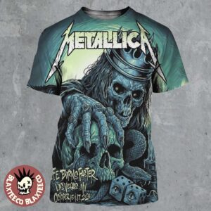 Metallica Life Burns Faster 2026 Week 3 Pop Up Shop Poster Live At Sphere Las Vegas October 15 17 2026 All Over Print Shirt