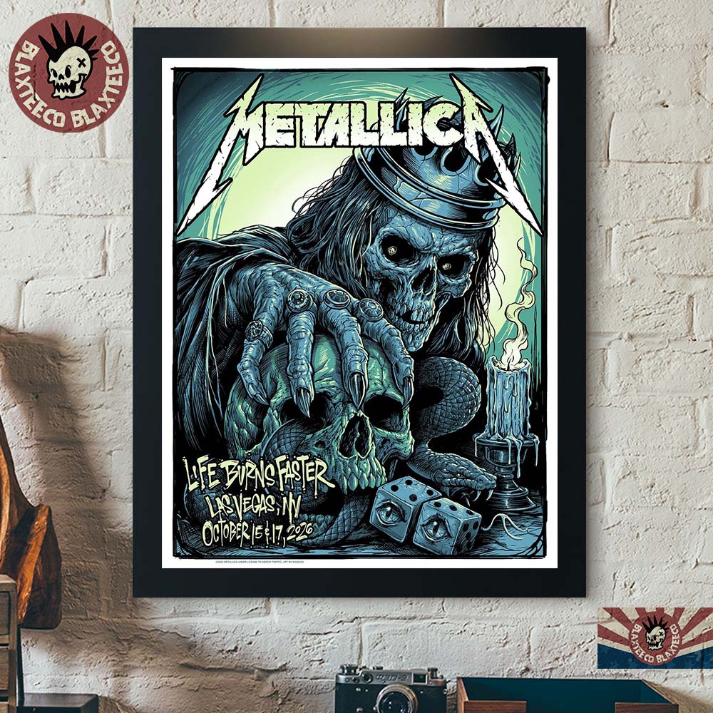 Metallica Life Burns Faster 2026 Week 3 Pop Up Shop Poster Live At Sphere Las Vegas October 15 17 2026 Decor Poster Canvas Metallica Life Burns Faster 2026 Week 3 Pop Up Shop Poster Live At Sphere Las Vegas October 15 17 2026 Decor Poster Canvas