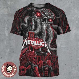 Metallica Life Burns Faster Las Vegas 2026 Night 1 Venue Poster Live At Sphere October 1 2026 Ktulu Art All Over Print Shirt
