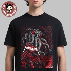 Metallica Life Burns Faster Las Vegas 2026 Night 1 Venue Poster Live At Sphere October 1 2026 Ktulu Art Unisex T-Shirt