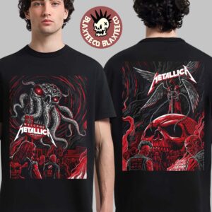 Metallica Life Burns Faster Las Vegas 2026 Week 1 Night 1 And 2 Combined Venue Poster Set At Sphere October 1 3 2026 Two Sided T-Shirt