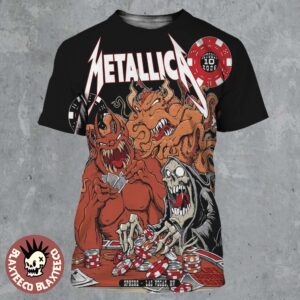 Metallica Live At Sphere Las Vegas 2026 Week 2 Night 2 Venue Poster Life Burns Faster Tour October 10 2026 All Over Print Shirt