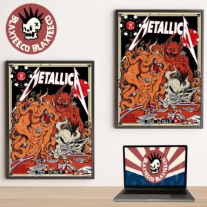 Metallica Live At Sphere Las Vegas Week 2 Night 1 Venue Poster Life Burns Faster Oct 8 2026