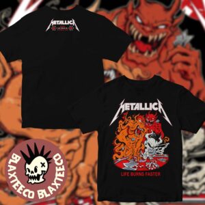 Metallica Live At Sphere Las Vegas Week 2 Night 1 Venue Tee Life Burns Faster Oct 8 2026
