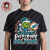 Los Angeles Rams Grinch I Hate Everybody Except Rams NFL Fans Christmas Gift Holiday T-Shirt