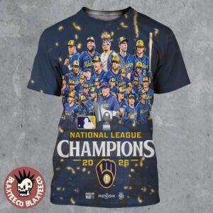 Milwaukee Brewers 2026 MLB National League Champions Win Our Way All Over Print Shirt