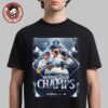 Milwaukee Brewers Black 2026 National League Champions Roster Two Sided T-Shirt