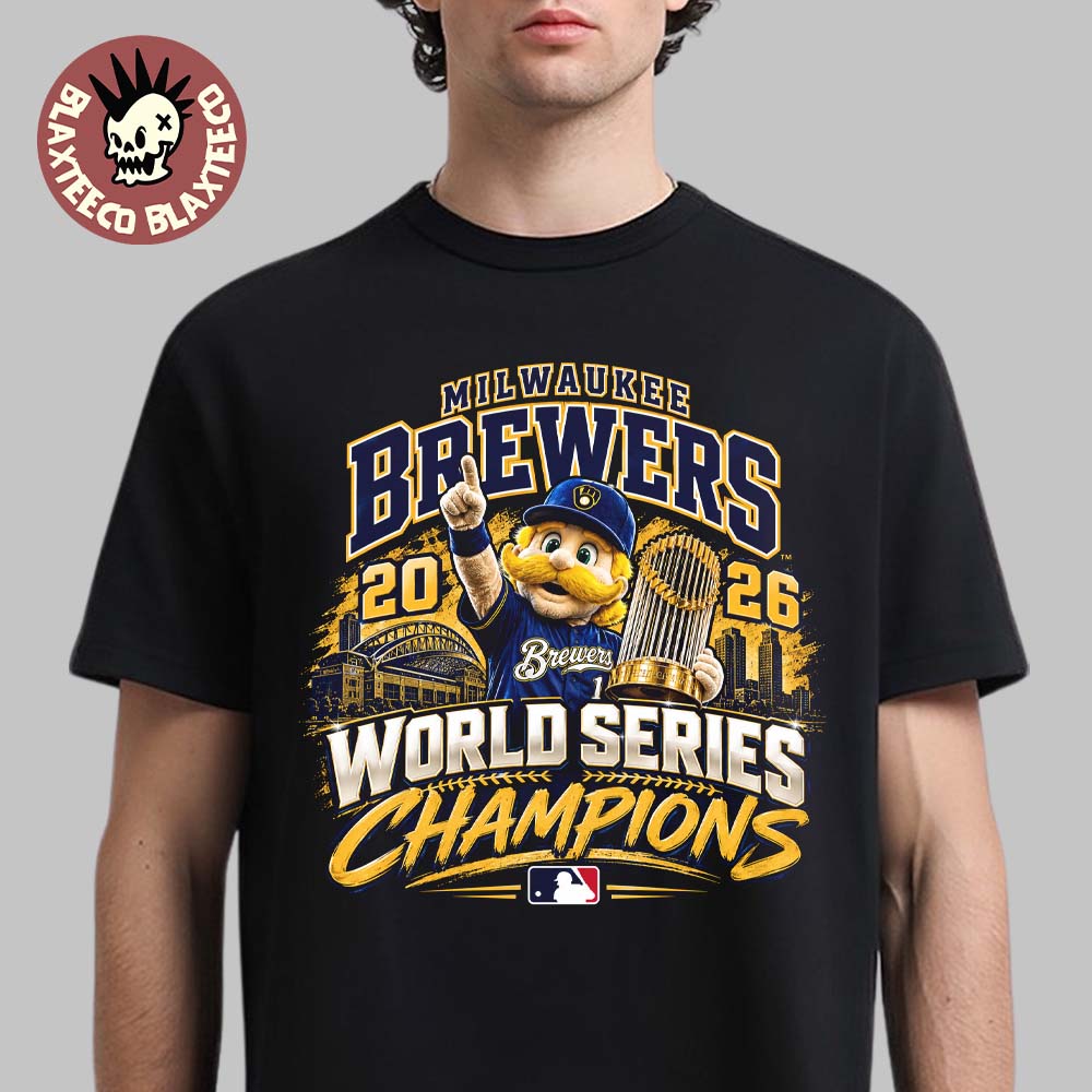 Milwaukee Brewers 2026 World Series Champions Mascot T-Shirt Milwaukee Brewers 2026 World Series Champions Mascot T-Shirt