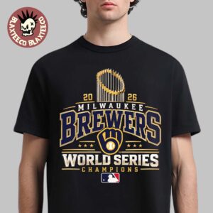 Milwaukee Brewers 2026 World Series Champions Trophy T-Shirt