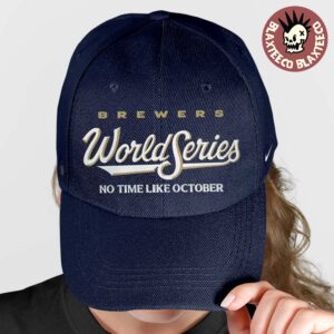 Milwaukee Brewers Nike Navy 2026 MLB World Series Authentic Collection No Time Like October Cap Hat Snapback