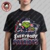 New Orleans Saints Grinch I Hate Everybody Except Saints NFL Fans Christmas Gift Holiday T-Shirt