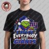 New Orleans Saints Grinch I Hate Everybody Except Saints NFL Fans Christmas Gift Holiday T-Shirt